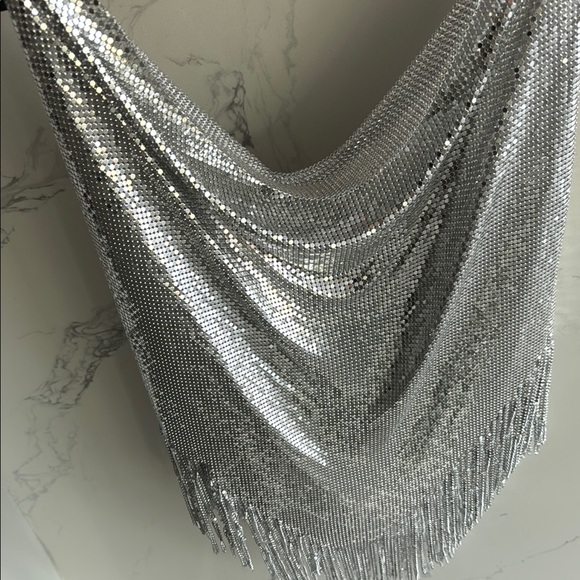 Rabanne H&M Metal-Mesh Top with Fringe - Picture 4 of 7